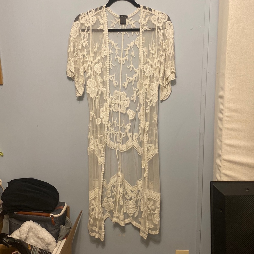 See through cardigan